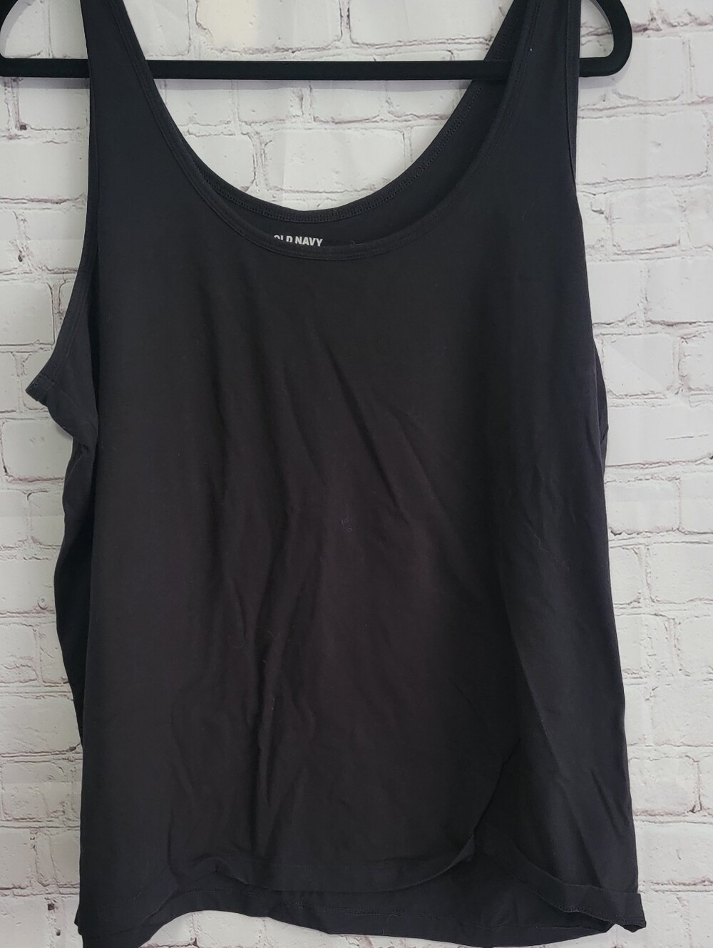 Old Navy Black Scoop Neck Tank XXL
